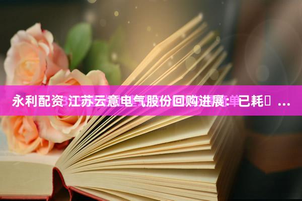 永利配资 江苏云意电气股份回购进展：已耗�...